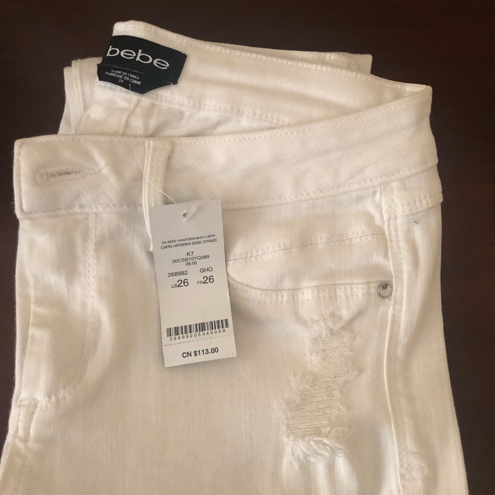 Bebe White jeans